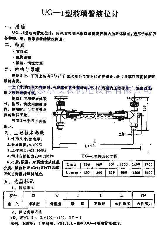 玻璃板液位计