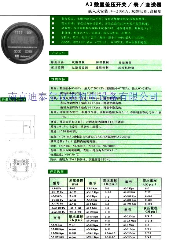 微差压表
