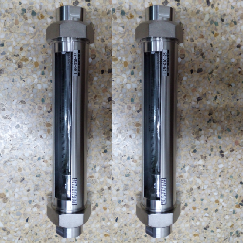 VA10F-50全不锈钢玻璃转子流量计,总长431mm,G2寸内螺纹流量计
